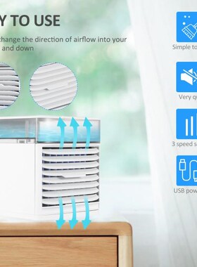 KKmoon USB Air Conditioning Fan 41℉ Air Cooling Fan Tableto