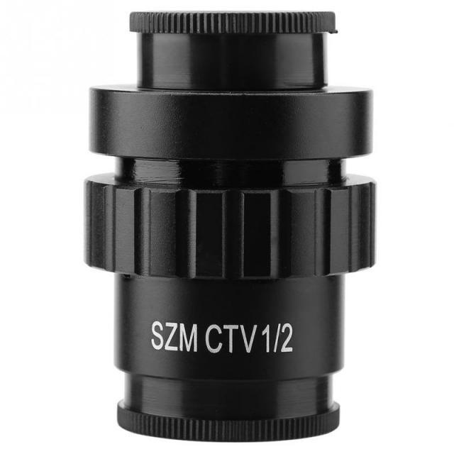 0.5x C-Mount Objective Lens 1/2 CTV Adapter for SZM Video DI