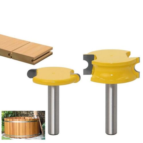 2PCS 8MM Shank Canoe Flute and Bead Router Bit Set Woodworki