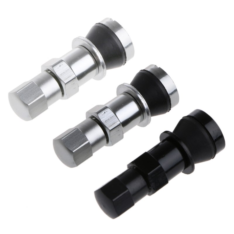 4Pcs Aluminum Car Tubeless Wheel Tire Valve Stem Rim Bolt-in
