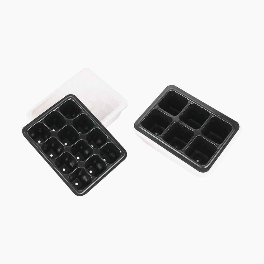 6/12 cells seeding box family breeding plastic nursery pots