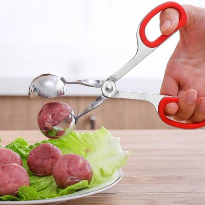 Meatballs with rubber clamps, stainless steel meatball clamp