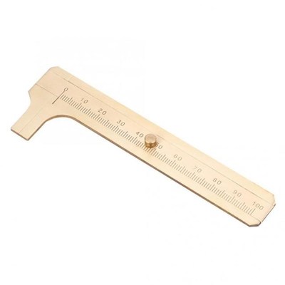 Jewelry Measuring Ruler Brass Vernier Caliper Single Scale J