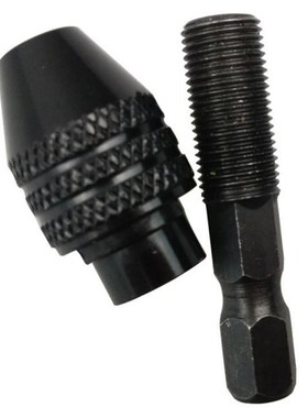 2pcs/set Drill Chuck + hex shank 1/4'' Inch Hex Shank Keyles