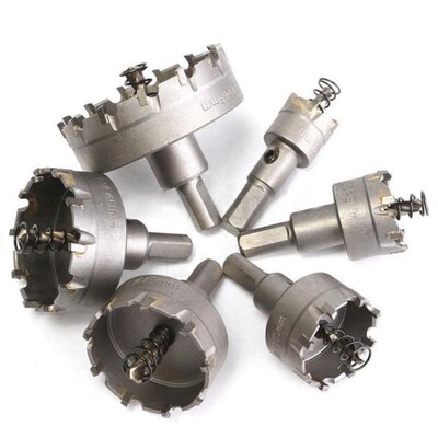 Carbide Tipped TCT Drill Bit Set Stainless Steel Alloy Hole