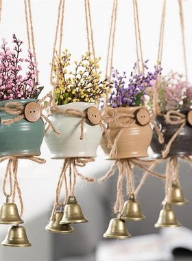 Nordic Wind Chime Ornaments Ceramics Planters Handmade Flowe