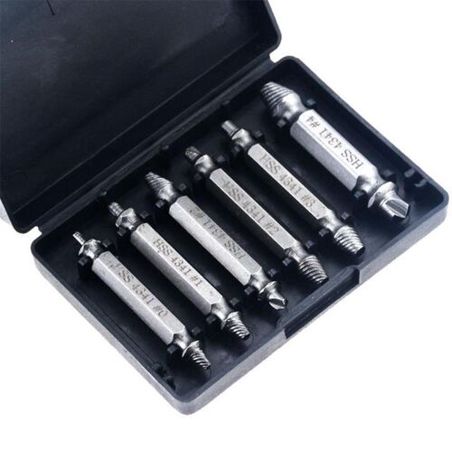 6PCS Damaged Screw Extractor Drill Bit Set Easily Take Out B
