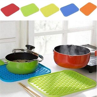 Silicone Holder Mat Kitchen Heat Non-slip Resistant Trivet P