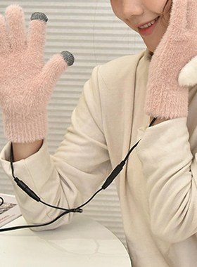 Winter Usb Warm Hand Heating Gloves Adjustable Temperature G