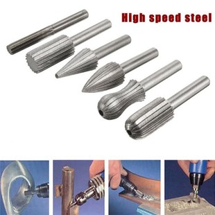 6pcs shank 6mm Drill HSS Bit Rotary Burr Bits Files