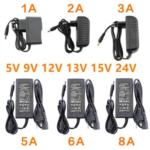 12V DC Power Supply 12V 5V 6V 8V 9V 10V 13V 14V 15V 24V 1A 2