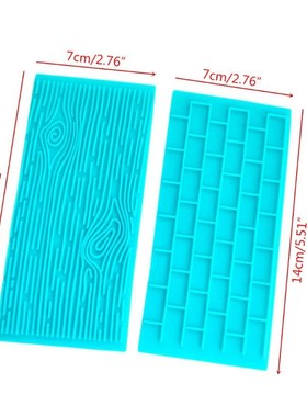 6pcs/set Silicone Impression Mat Fondant Cake Mold Sugarcraf