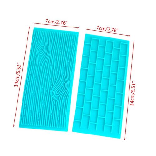 6pcs/set Silicone Impression Mat Fondant Cake Mold Sugarcraf