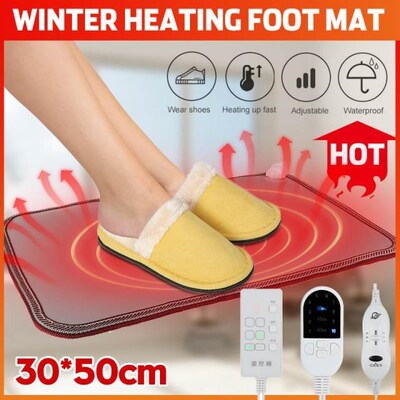 220V 10 Gears Foot Warmer Electric Heating Mat 11.8 x 19.69