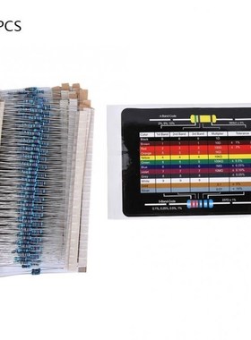 600Pcs/Lot Film Resistors 1/4W 1% Metal Film Resistor Kit 10