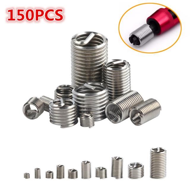 150Pcs M3 M4 M5 M6 M8 Thread Repair Insert Kit  Stainless St