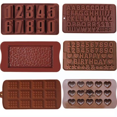 3D Chocolate Mold Silicone Chocolates Molds for Baking Nonst