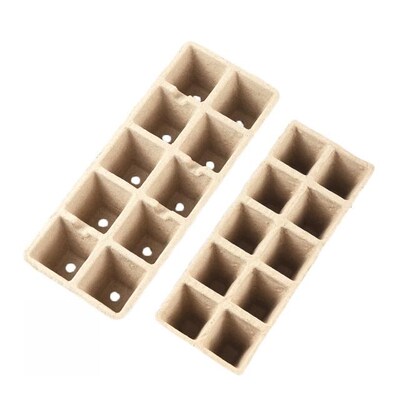 Biodegradable Paper Pulp 10 Cell Plant Grow Cup 3.5*3.5cm 4