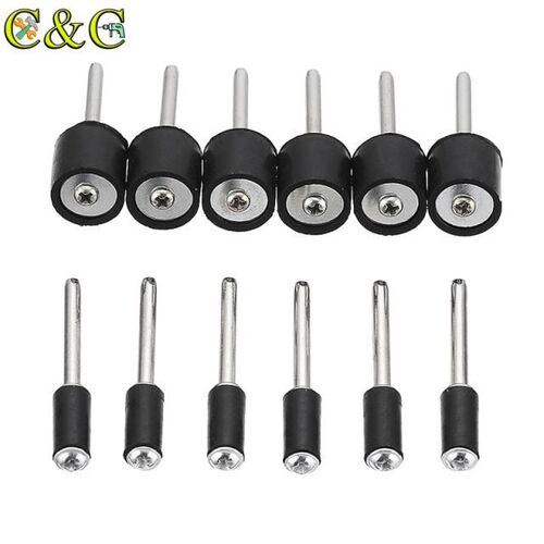 12Pcs 1/8 Inch Shank Sanding Drum 12.7mm 6.3mm Rubber Mandre