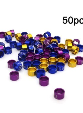 50Pcs Pigeon Bands Bird 5mm Foot Ring Species Identify Train