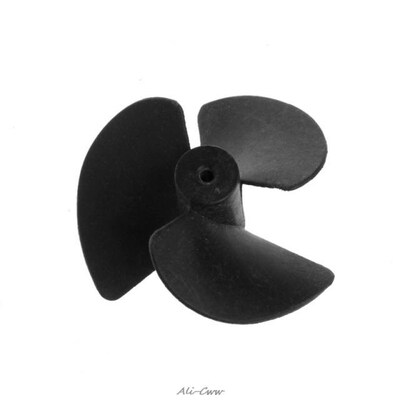Plastic 3 Vane Propeller Paddle 2mm Hole 40mm Diameter DIY M