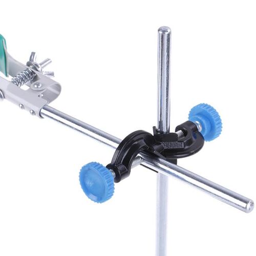 New Lab Stands Double Top Wire Clamps Holder Metal Grip Supp