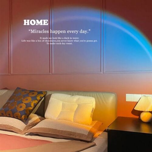 2021 Rainbow USB Sunset Projection Atmosphere LED Night Ligh
