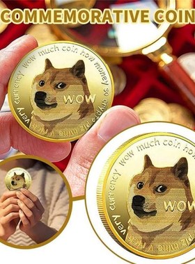 Gold/Silver Commemorative Coins Plated Ripple Bitcoin Shiba