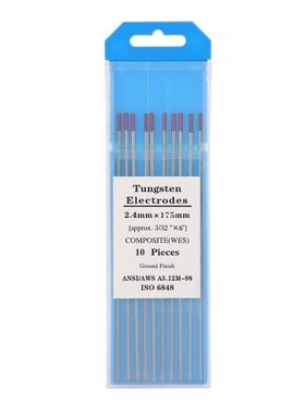 10 pcs Tig Welding Composite Tungsten Electrodes 2.4 * 175mm