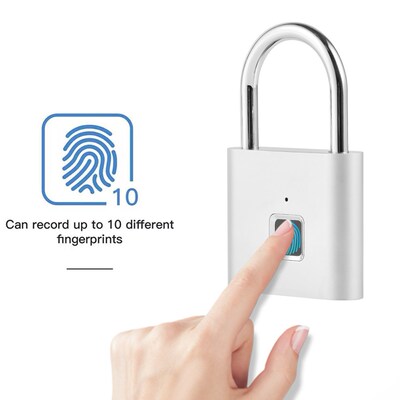 O10 Smart Biometric Thumbprint Door Padlocks Rechargeable Do