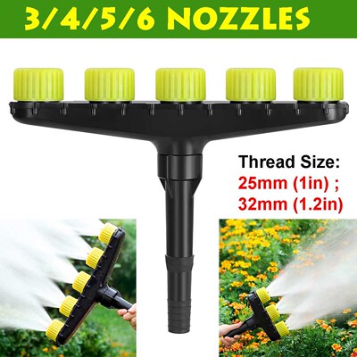 3/4/5/6 Nozzles Atomization Drip Water Sprayer Irrigation Sp
