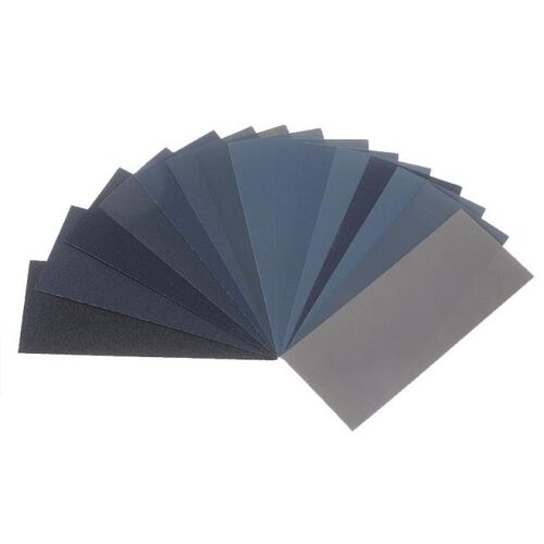 84 sheets Wet Dry Sandpaper 120to3000 Grit Assortment Abrasi
