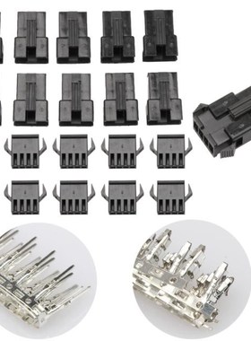 100PCS 4-Hole SM-04M/04F/M/F Pin Way Electrical Bare Termina