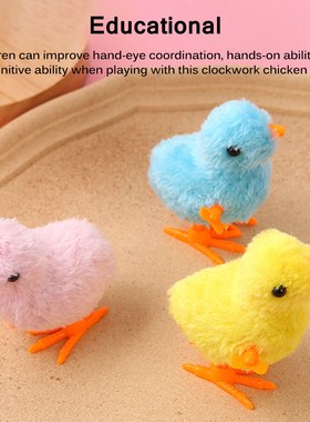 Kids Simulation Clockwork Jumping Chicken Realistic Shape Ra
