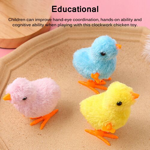 Kids Simulation Clockwork Jumping Chicken Realistic Shape Ra