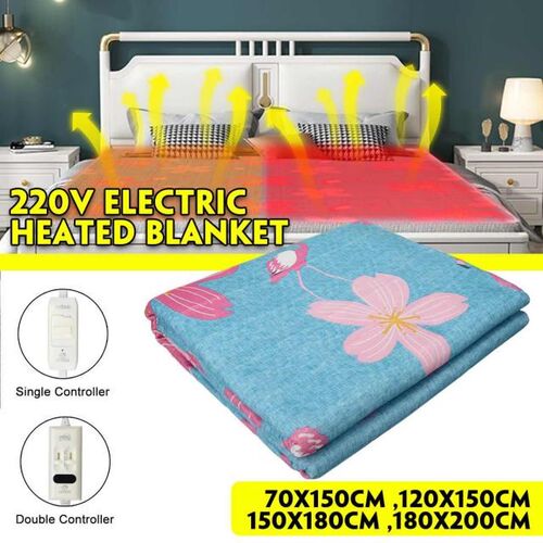 180x200cm 220V Electric Blanket Temperature Adjustable Heati