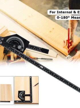 0-180 Degree Marking Gauge Angle Finder Measuring Protractor