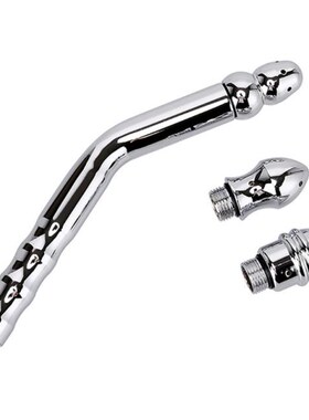 Elbow 3-head Enema Cleaning Flusher Long Tube Aluminum Alloy