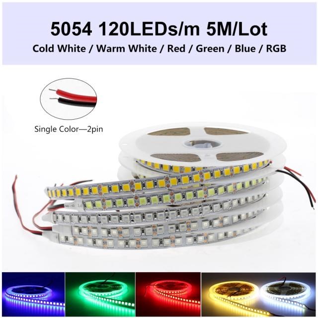 DC 12V 24V 5054 Neon LED Lights Strip 5M 120LEDs/M Waterproo