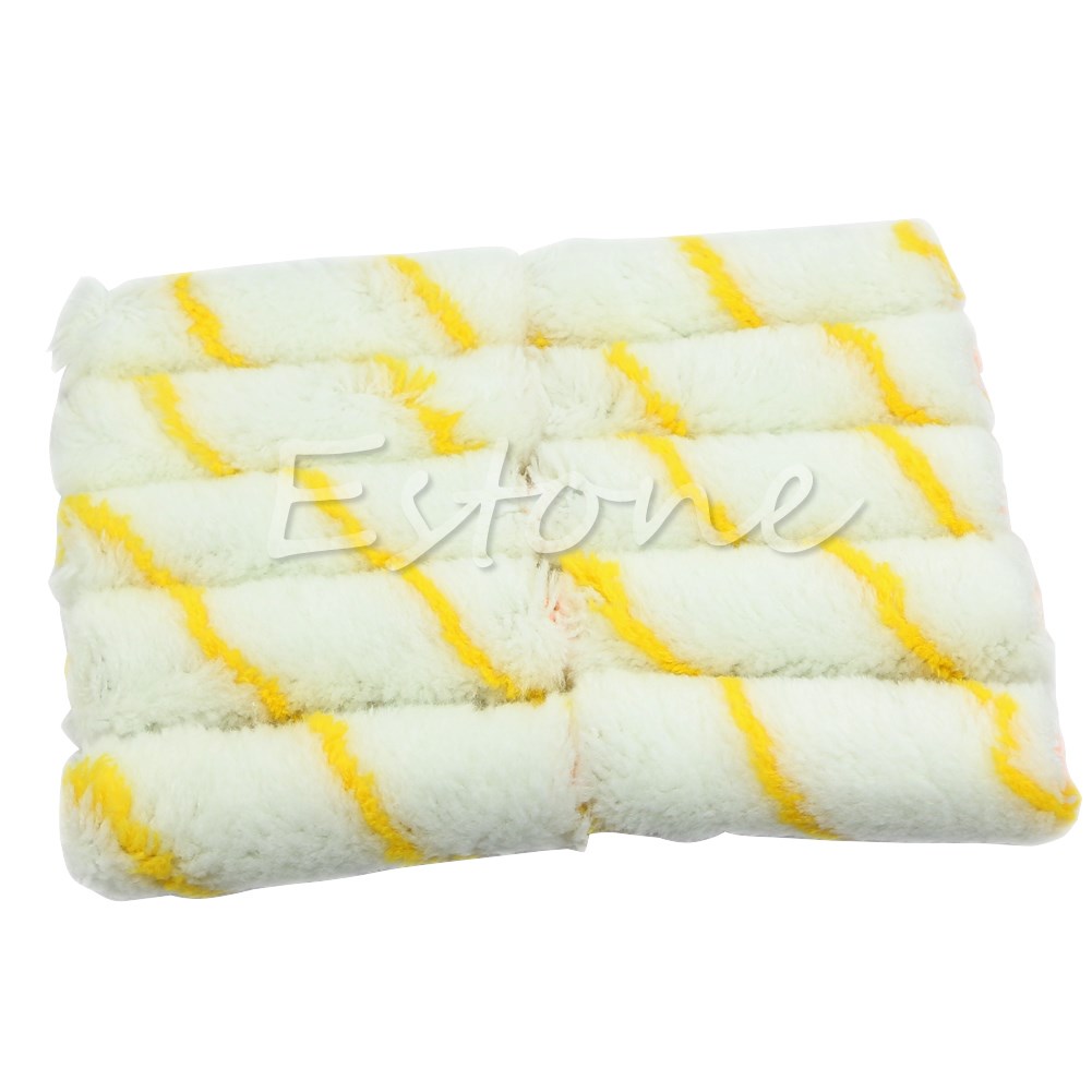 10Pcs 4in Paint Roller Edger Trim Roller Covers Mini Paint R