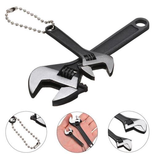 2pcs 2.5/4 Inch Portable Mini Adjustable Spanner Wrench Prof
