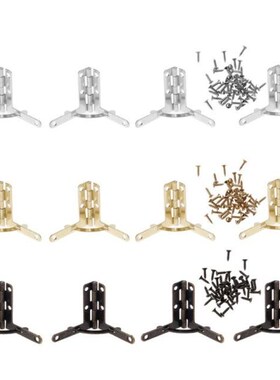 4pcs Angle Support Spring Hinge 90 Degree Hinge 适用于 Antiq