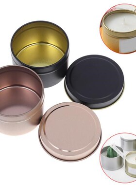 DIY Round Metal Jars Aluminum Tins With Lids Travel Balm Cos