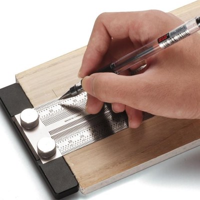 High-precision Scale Ruler T-type Hole Ruler Stainless Woodw