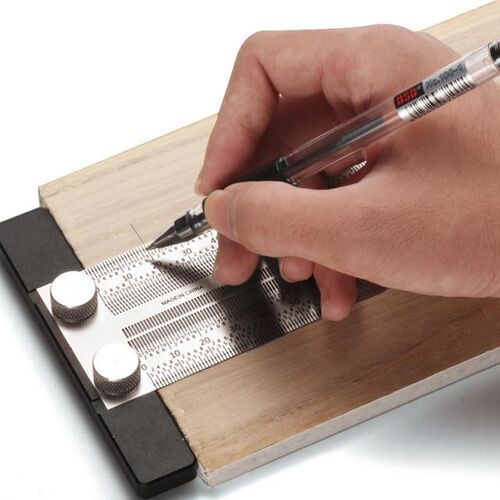 High-precision Scale Ruler T-type Hole Ruler Stainless Woodw