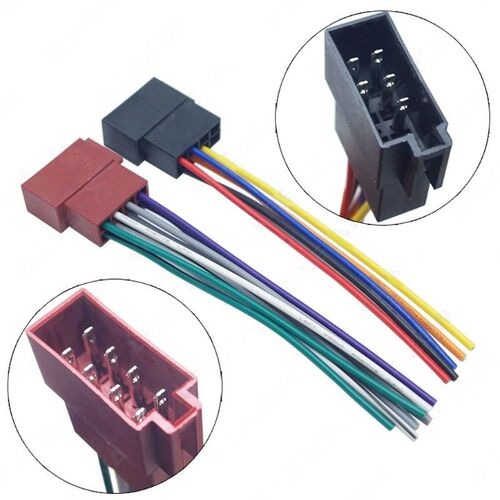 1 Pairs Universal Car Stereo Female ISO- Radio Plug Adapter