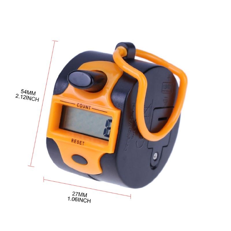 Digital Hand Tally Counter 5 Digit Number Manual Press Click