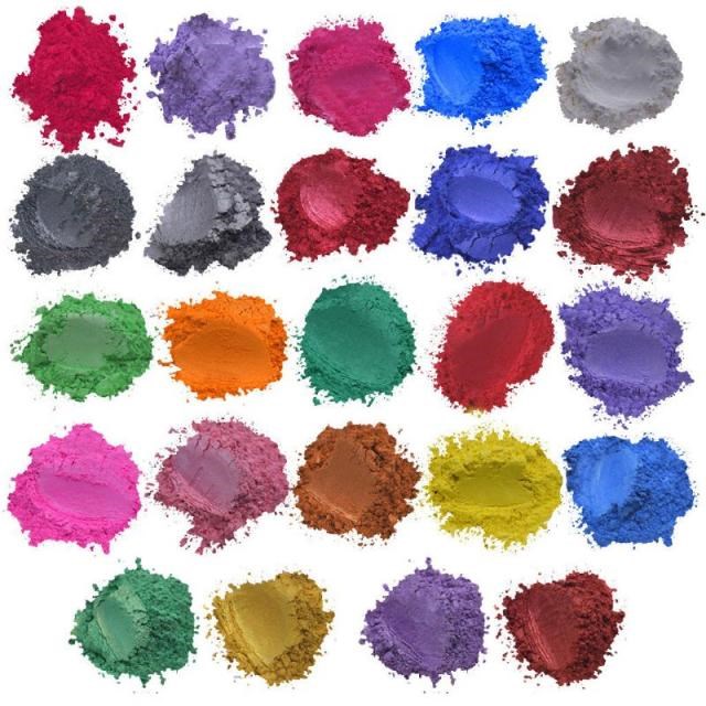 52 Color Mica Powder Pearlescent Pigment Resin Colorant Pack