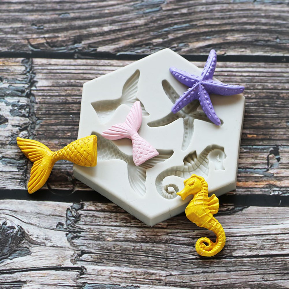 Silicone Cake Molds  Ocean Animals Chocolate Muffin Mousse C