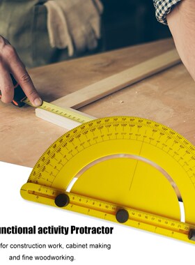 180 Degree Protractor Angle Finder Arm Rotary Measuring Rule
